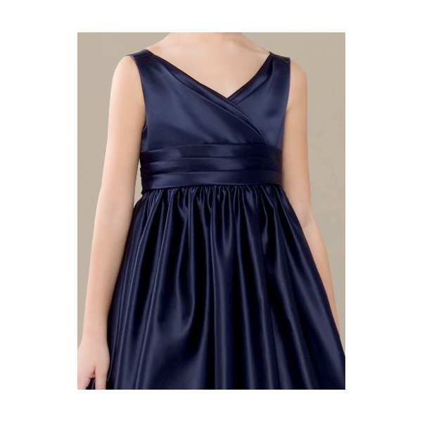 princess polly baby blue dress Celebrate DB Studio Chiffon Junior Bridesmaid Dress with Tie Back in Cinnamon | Size: 10 main image 0