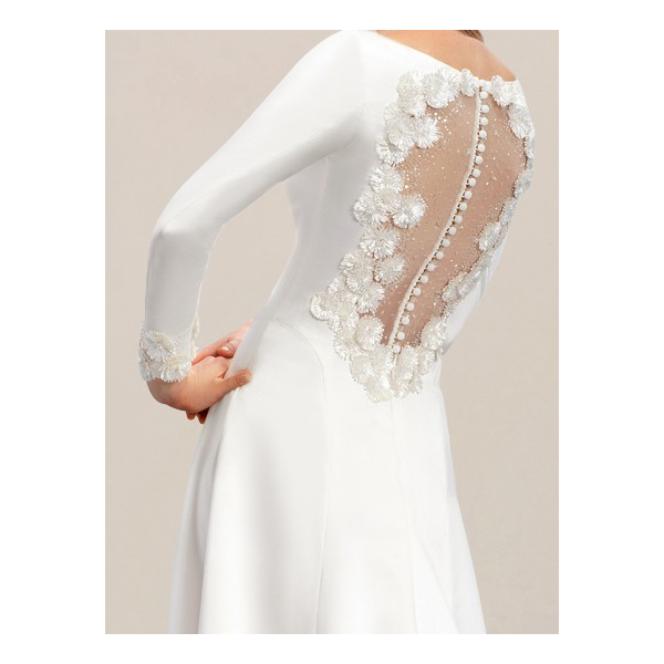 wedding dress simple elegant with sleeves Arabelle Hi-Low Patchwork Floral Dress Patchwork / M
