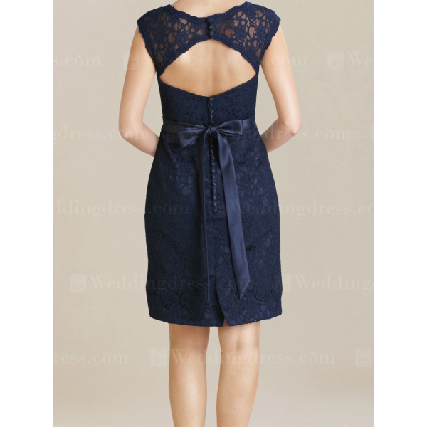 navy blue short wedding dress Windsor navy blue dress short with lace open back size xsmall