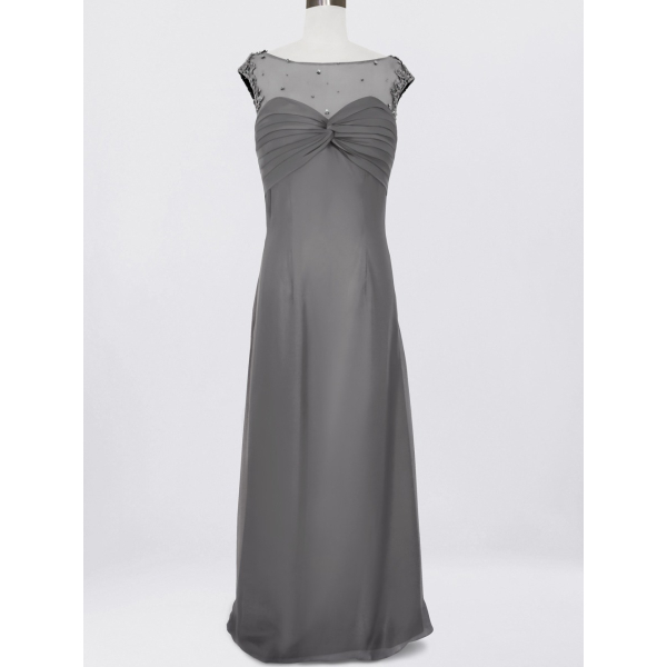 Gray Mother of the Bride Dress