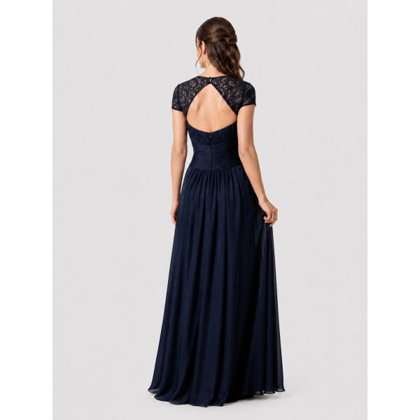 navy blue mother of the bride dress plus size Cicinia Dark Navy Plus Size Mother Of The Bride Dress Long Chiffon Beaded Sheath Floor Length V-neck