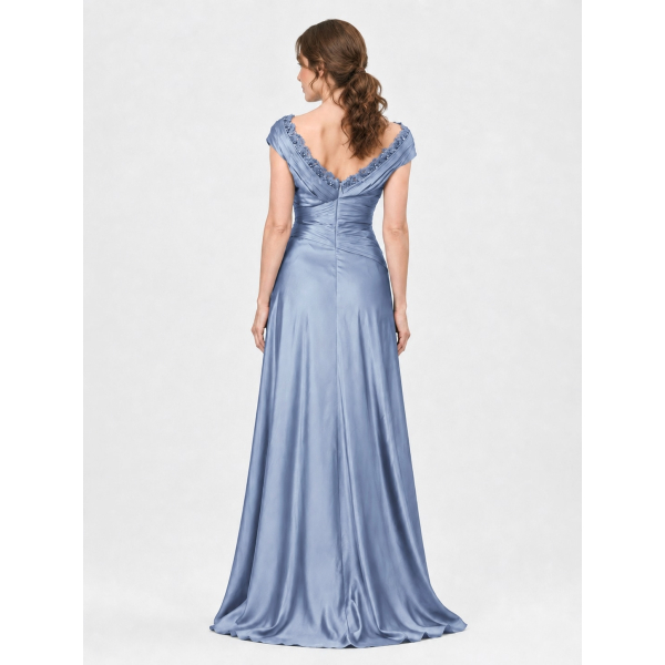 beaded chiffon bridesmaid dresses Dusty Lavender Off Shoulder Dress Wisteria / Tea Length / US16 Blue Dress Shirt Navy offering soft movement and CLEARANCE TAG: APRIL-SALE-2026 Color:Black + White