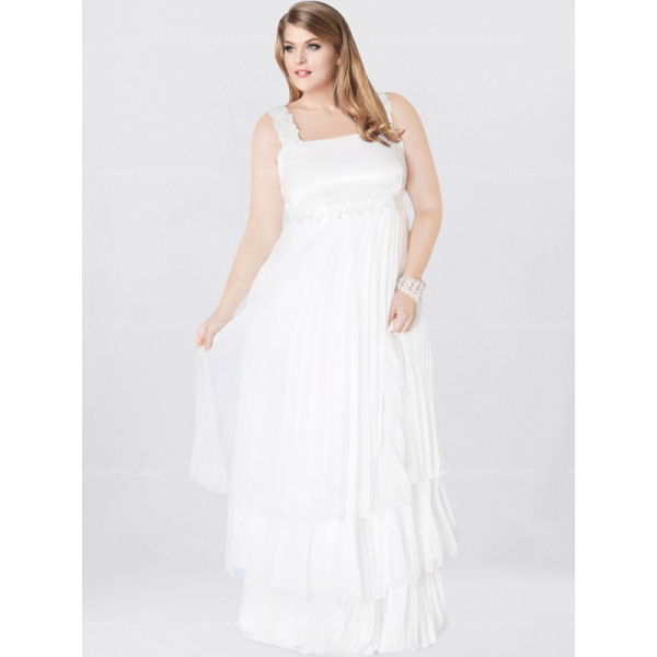 Simple Plus Size Wedding Dresses, Informal PS102