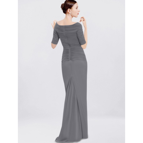 Plus Size Wedding Guest Dress, Dark Gray