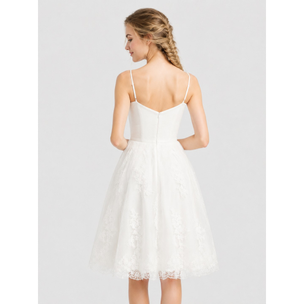 short white wedding dresses for the beach BC002 Size:16 / 36 With sheath silhouette with Japonés Maxi Dresses For Summer