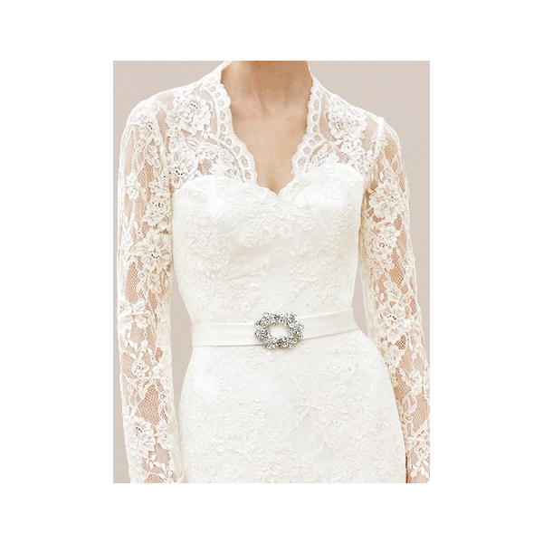 Vintage Wedding Dress with Long Sleeves DE124