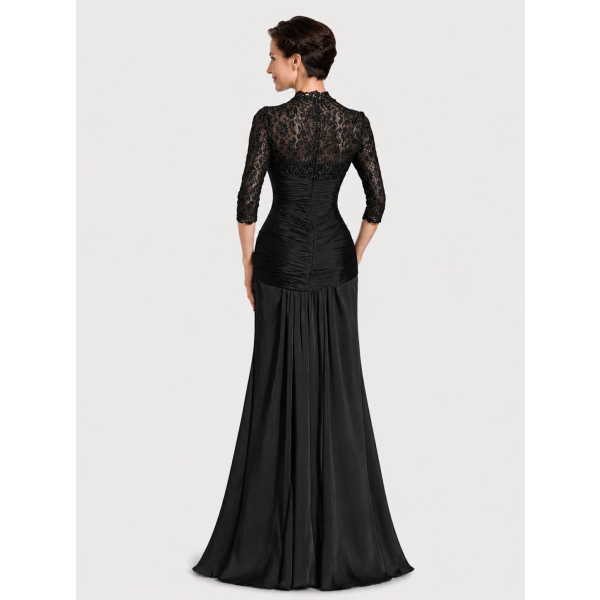 Lace Mother of the Bride Dress with 3/4 Sleeves on Sale
