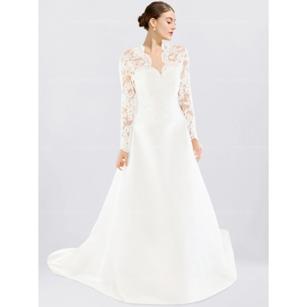 Vintage Wedding Dress with Lace Jacket VT003