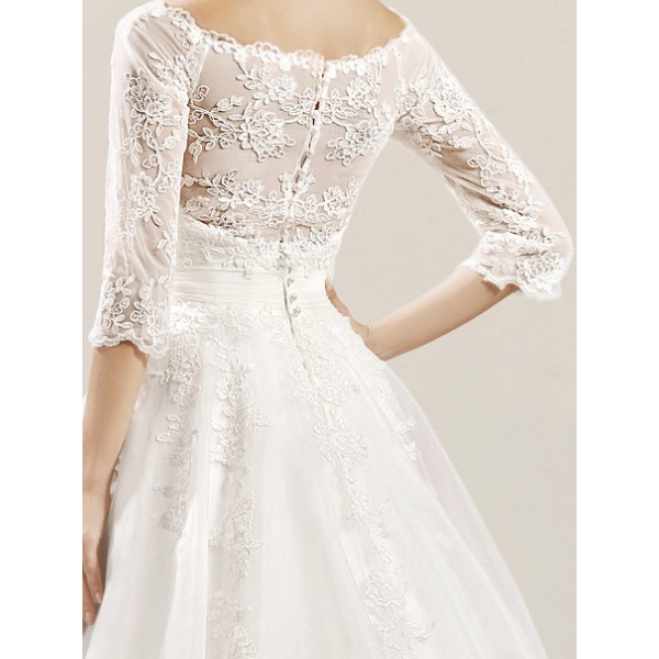 Vintage Wedding Dresses with Sleeve $273