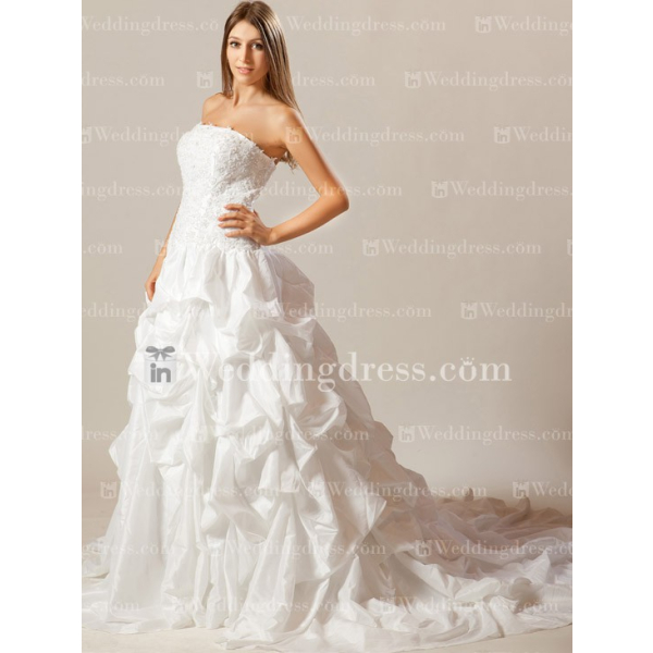 Ruffle wedding best sale gown
