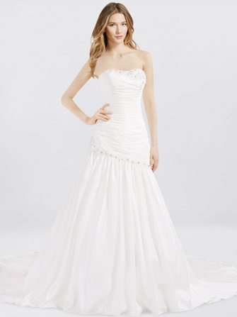 a-line corset wedding dress
