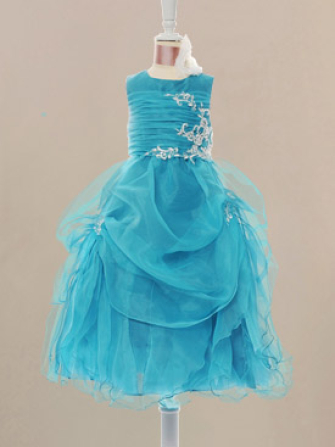robe de bal robe de fille de fleur_Pool