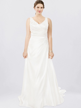 large size wedding gown