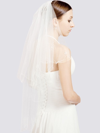 Beaded Bridal Veils