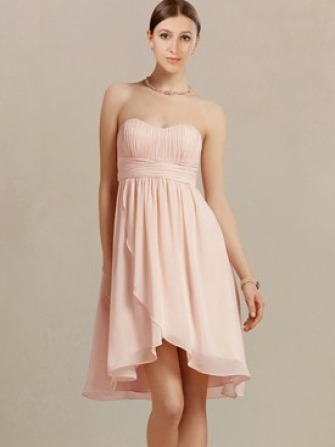 robes de demoiselle d'honneur simples_Pink