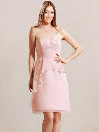 robe de demoiselle d'honneur occasionnel_Pink