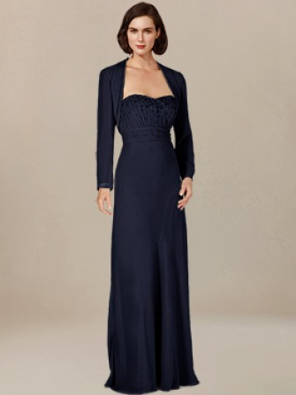 cheap mother of the bride dresses_Navy