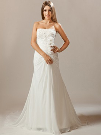 Chiffon Beach Bridal Dress