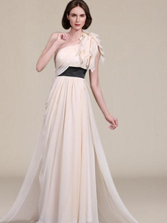 Chiffon Mother of the Bride Dresses_Champagne/Black