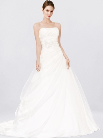 Women's Breathable Thin Type PU Corset Strapless Wedding Dress