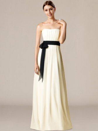 Discount Bridesmaid Dress_Butter / Black