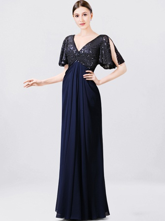 dresses for mother of bride_Navy