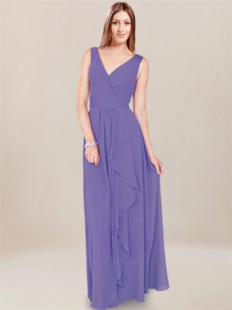 robe de demoiselle d'honneur élégante_Purple