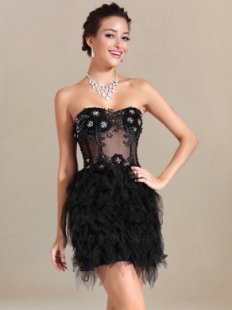 flirt prom dress_black