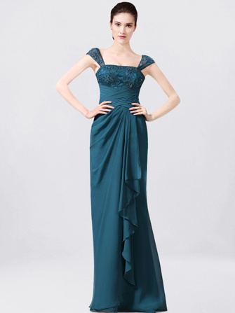 beach mother of the bride dress_Teal