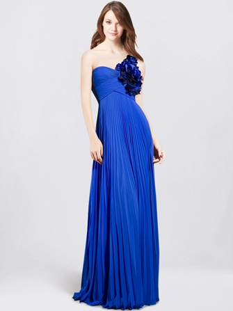 longue robe de bal_Marine Blue