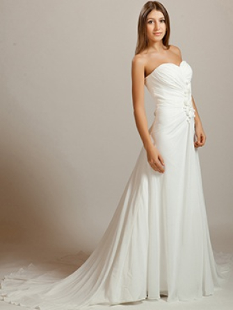 Modest Beach Bridal Gown