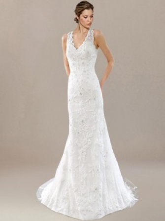 modest lace wedding dress