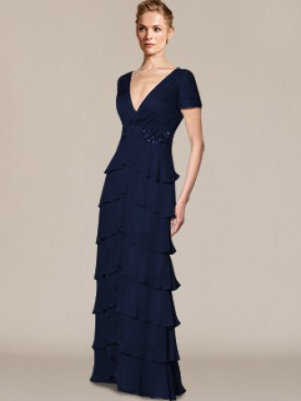 mother of the bride dresses_Navy