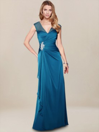 mother of the bride dress_Teal