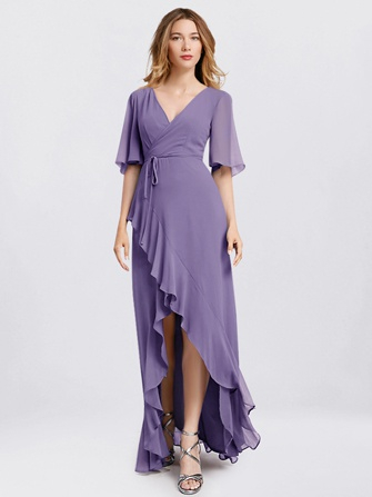 high-low mother of the bride dress_purple