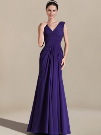 beach mother of the bride dress_Eggplant