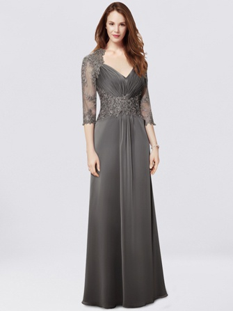 mother of the groom dress_Charcoal
