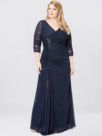 Chiffon Plus Size Mother of the Bride Dress
