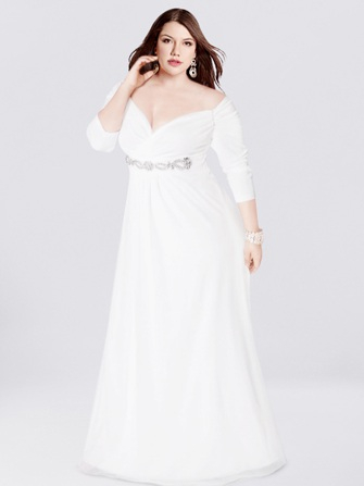 Plus Size Lace Wedding Dress $224