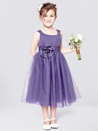 purple flower girl dress_purple