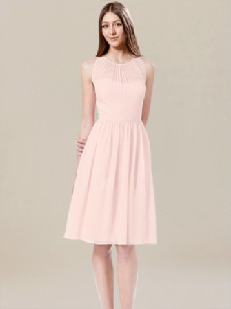 short bridesmaid dress_pink