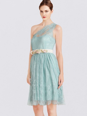 short bridesmaid dresses_Blue Pastel/Ivory