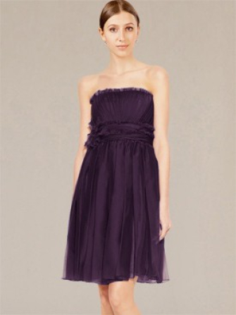 short bridesmaid dresses_Grape
