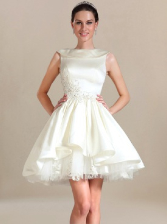 Short Lace Prom Dress with 3/4 Sleeves PR051