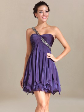 robes de bal courte_Purple