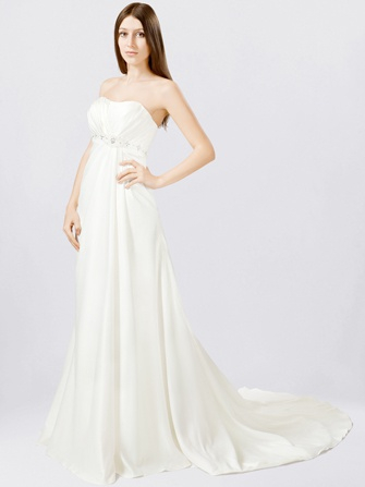 Simple Beach Bridal Gown