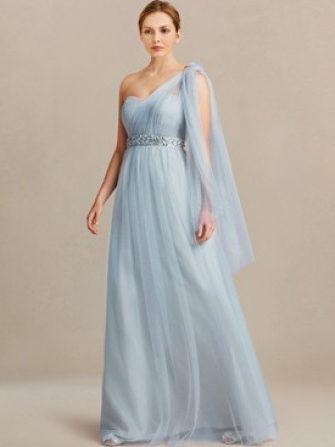 simple bridesmaid dresses_Blue Pastel