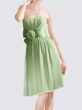 strapless bridesmaid dress_Lettuce