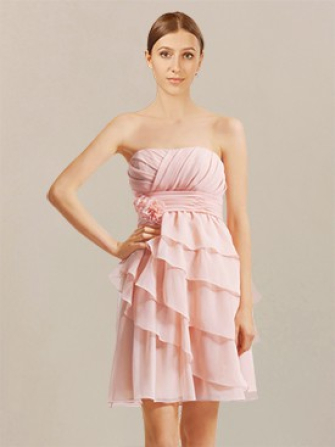 robes de demoiselle d'honneur d'été_Pink
