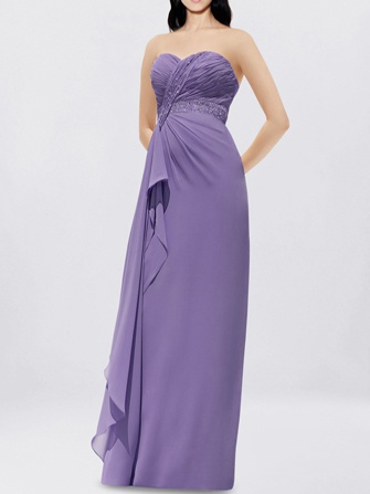 sweetheart bridesmaid dresses_purple